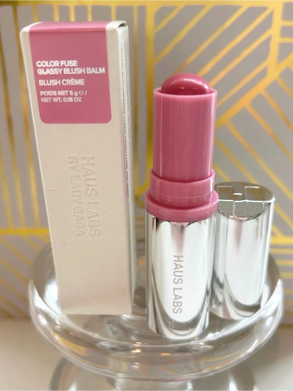 💜✨ Haus Labs Color Fuse Glassy Blush Balm Glassy Lilac NIB Full Size ✨💜
